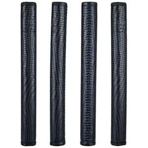 THE GRIP MASTER COWHIDE LACED PUTTER GRIP - COLLECTOR EDITION BLACK BLUE SCALES