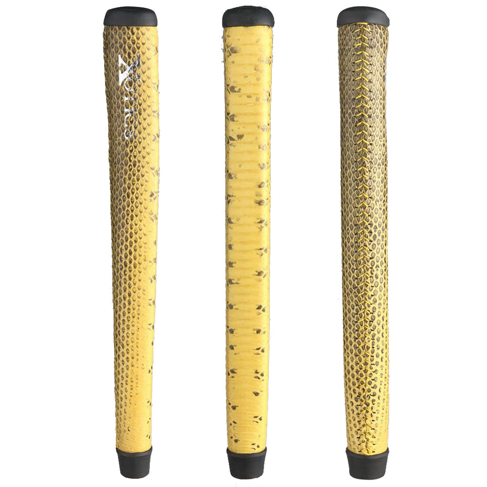 The Grip Master Masked Water Snake Yellow Midsize Laced Putter