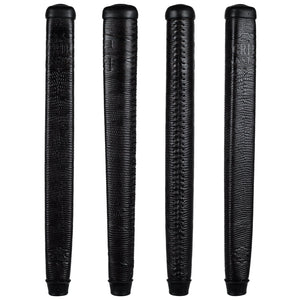 THE GRIP MASTER COWHIDE LACED PUTTER GRIP - COLLECTOR EDITION DARK BROWN SCALES