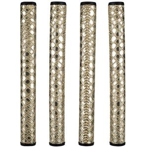 THE GRIP MASTER COWHIDE LACED PUTTER GRIP - COLLECTOR EDITION GOLD SCALES