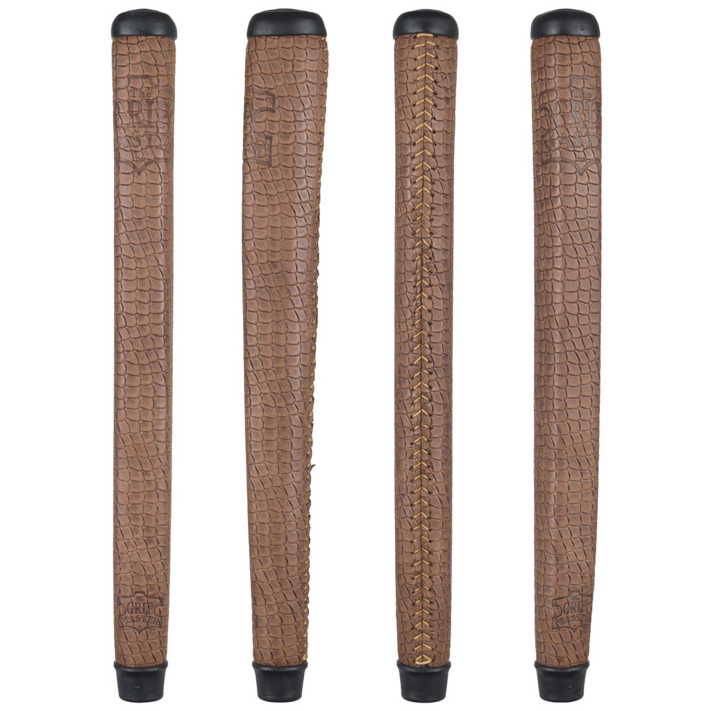 THE GRIP MASTER COLLECTORS EDITION PUTTER GRIPS - LIGHT BROWN SCALE PATTERN