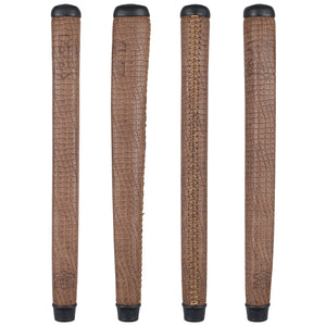 THE GRIP MASTER COLLECTORS EDITION PUTTER GRIPS - LIGHT BROWN SCALE PATTERN
