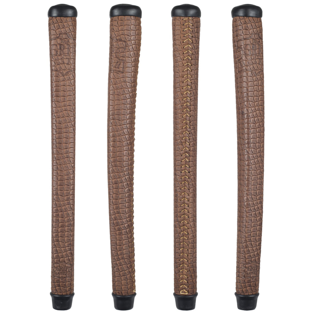 THE GRIP MASTER COLLECTORS EDITION PUTTER GRIPS - LIGHT BROWN SCALE PATTERN